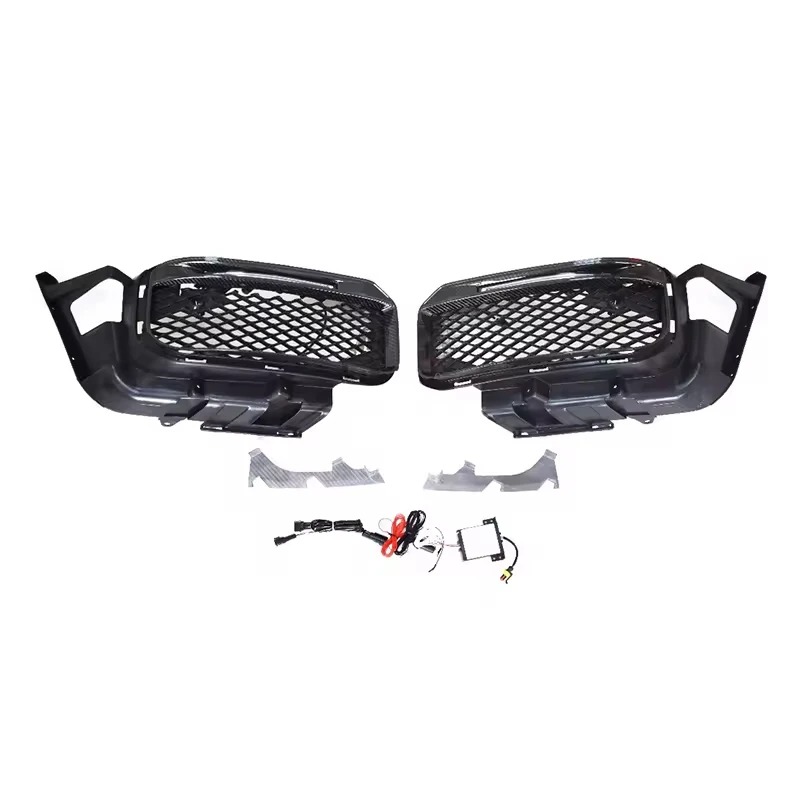 G Class W464 G63 G900 Body Kit Real Carbon Fiber W464 B900 Front Bumper Light Grille Cover Fender Lip Cover Exhaust New